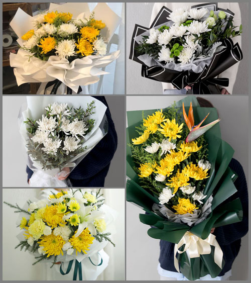 贵州六盘水水城县阿戛镇松绿村白事花束代送